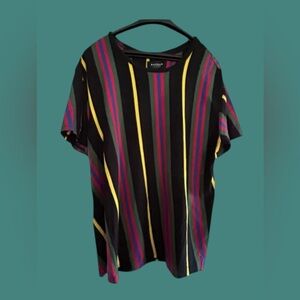 🖤 MENS PACSUN LOS ANGELES! TRENDING VERTICAL STRIPED TEE! ULTRA COOL! 🔥